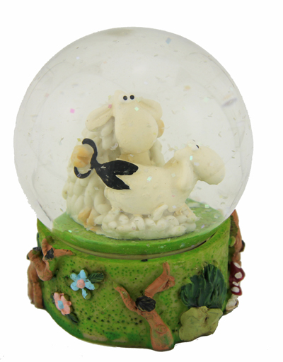 Schaf Schneekugel Sheepworld Traumkugel Glück*NEU* Glitzerkugel Einhorn 