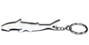 Schlüsselanhänger Hai + Flaschenöffner Haifisch aus Metall