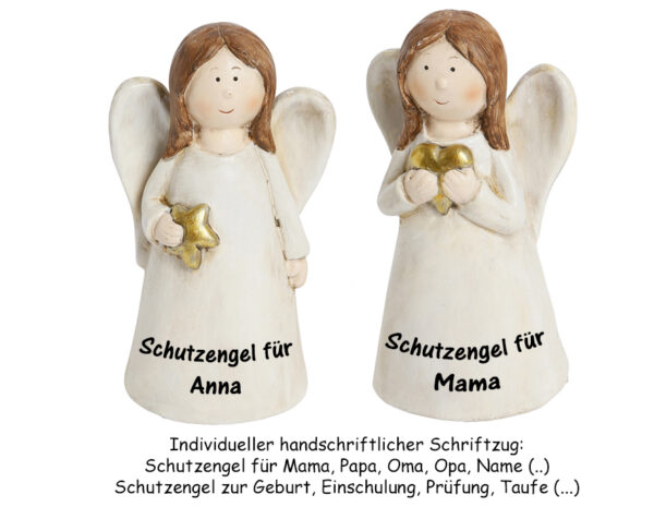 Personalisierbarer Schutzengel mit Namen - Namens Schutzengel für Mama Schutzengel für Oma Schutzengel zur Prüfung Schutzengel zur Einschulung Schutzengel zur Taufe Schutzengel zur Geburt