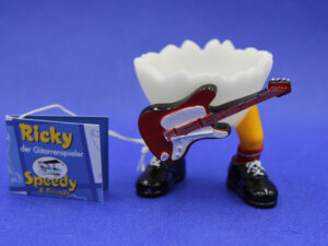 Speedy & Friends Eierbecher Ricky der Gitarrenspieler -Rarität-
