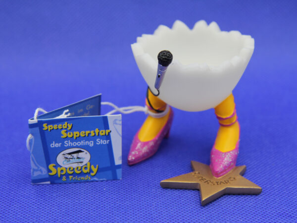 Speedy & Friends Eierbecher Speedy Superstar der Shooting-Star -Rarität-