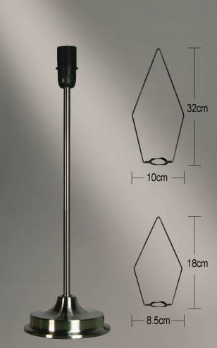 Sternstnder - silber Standfu fr Leuchtsterne + Lampenfu wei