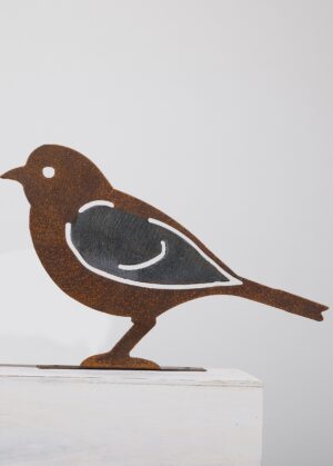 Stammdekoration Metall Vogel Silhouette - Handcrafted Metal Garden Art - Vogel