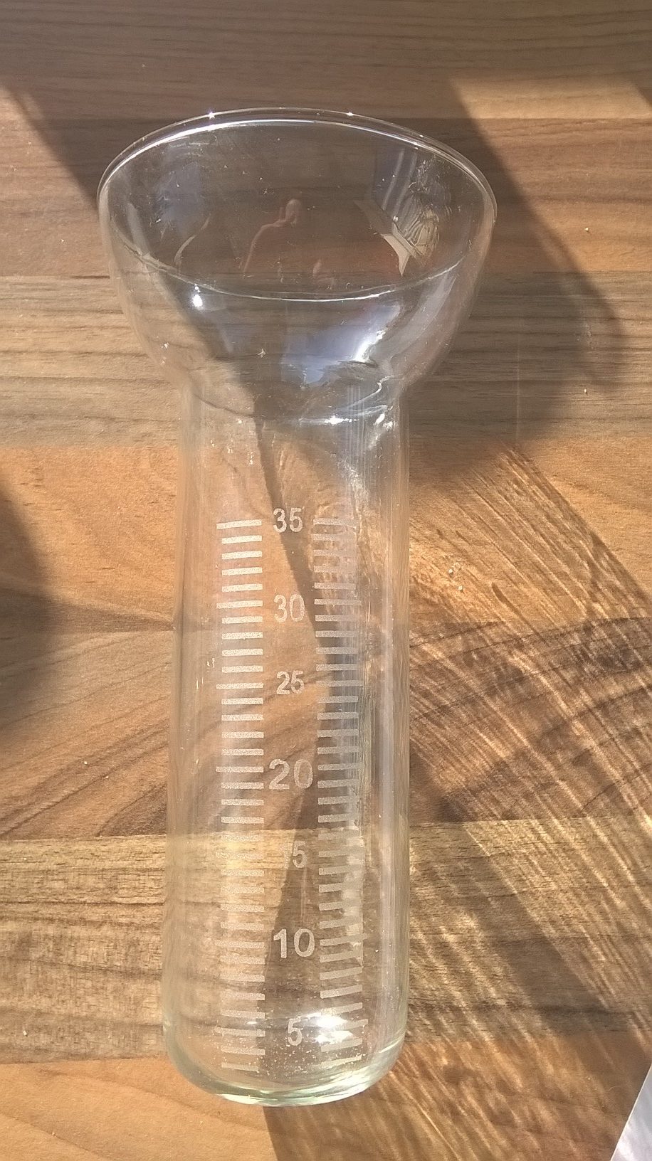 Ersatzglas für Regenmesser klar Skala wurde eingraviert verbesserte