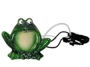 Keramik Wasserspeier Frosch grün - auch komplett mit Pumpe