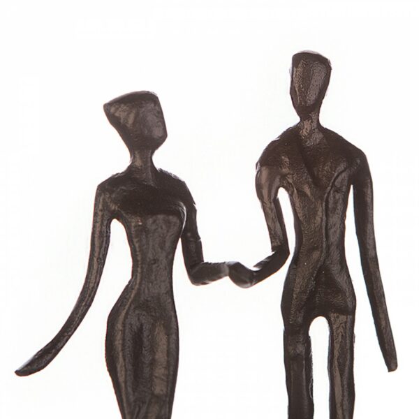Wedding Skulptur Hochzeit mit Spruch - Eisen , brüniert 21cm pz