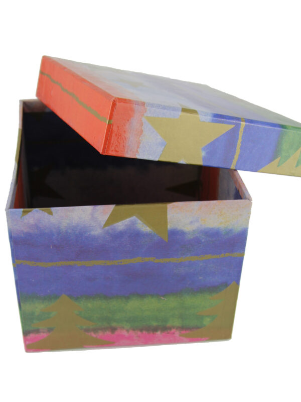 Weihnachtliche Geschenkboxen 6er Set 13-23cm - Aufbewahrungsboxen für Weihnachtsdeko – Bild 3
