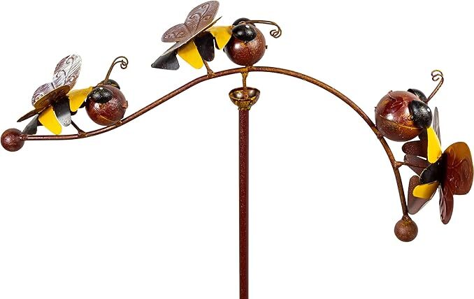 Windspiel Biene - Bienen Balancer Imker Gartenstab