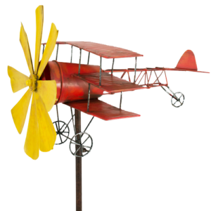 Windspiel Dreidecker Metall Flugzeug Roter Baron – Red Baron – Triplane Fokker Dr.I XE517461_5