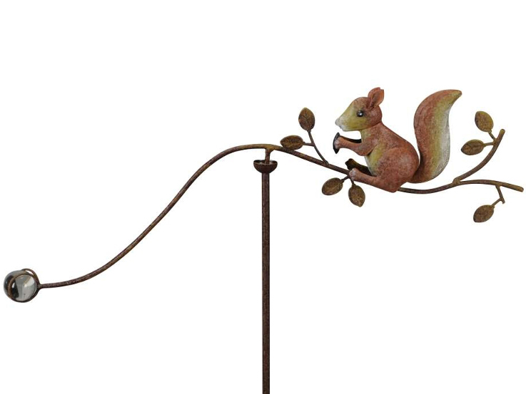 SPI Home Windspiel Mit Eichhörnchen – Gusseisen, Verzinkt, 25,4 X 25,4 Cm, Für Garten, Terrasse, Außenbereich