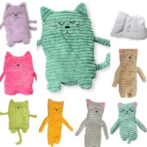 Wärmetier Katze mit Wärmekissen – Füllung mit Keramikperlen oder Hirse und Lavendel