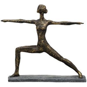 Yoga Skulptur Warrior II Pose - Yoga Krieger 2 Skulptur Hilda