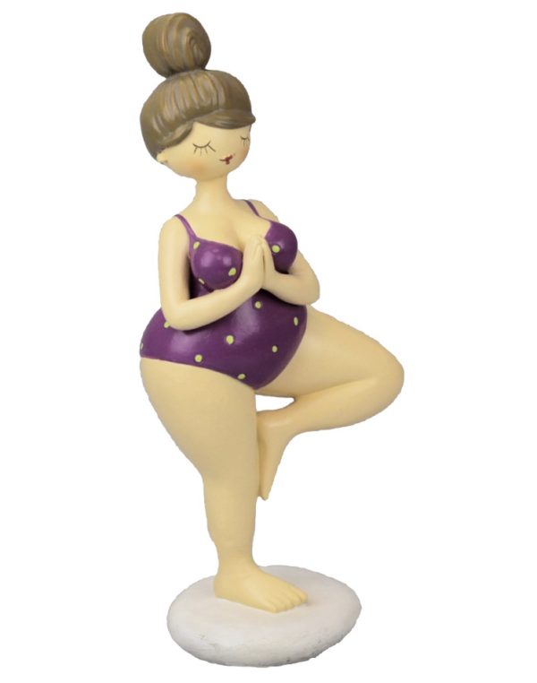 Yogafigur Tree Pose Yoga Skulptur- Vriksasana - Molly Yoga Baum Dame Rubensmodell