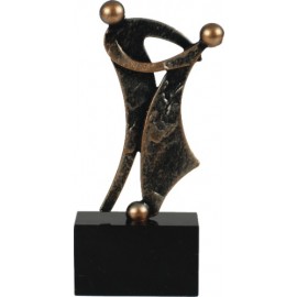 Tanz Pokal Tanzen Standard Latain TangoSkulpturen - Metall-Resin Sportler Figur auf Mamorsockel - Metall-Resin Figur