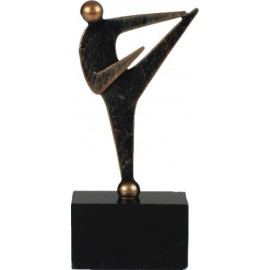 Karate Pokal Judo Kampfsport Skulptur metall-Resin Sportler Figur auf Mamorsockel - Metall-Resin Figur