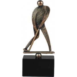 Golfer Pokal Skulptur Eishockey - Minigolf, Golf Metall-Resin Sportler Figur auf Mamorsockel - Metall-Resin Figur