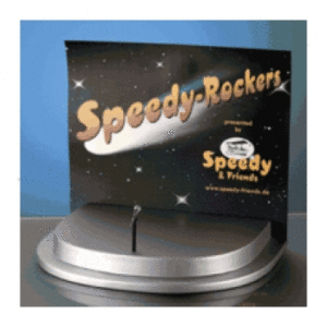 Speedy & Friends - Speedy Rockers Bühne und Micro Original Bühne aus der  Speedy & Friends Serie - Hier kommen die Rockstars aus der Speedyserie besonders zum Einsatz! (nicht in dieser Position enthalten!) Eine tolle Geschenkidee für Musik begeisterte und Sammler der Kult-Eierbecher Speedy & Friends Hersteller Casablanca