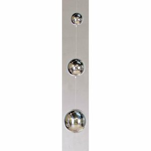Girlande BALLS, Edelstahl Kugeln - Fensterdeko - Hängedeko 95 cm