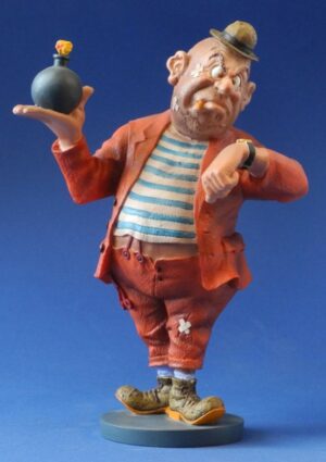 Verbrecher Skulptur Albert Dubout "Sparada, l'heur du crime" Comic Karikatur