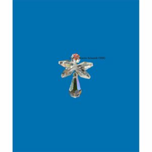 Kristall Engel Prisma am Perlonfaden (80cm) - Schutzengel Fenster- und Weihnachtsbaumschmuck