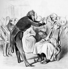 Honoré Daumier Skulptur Magnetiseur - Museums Skulptur Hypnose - magnetisieren Visualtist – Bild 2