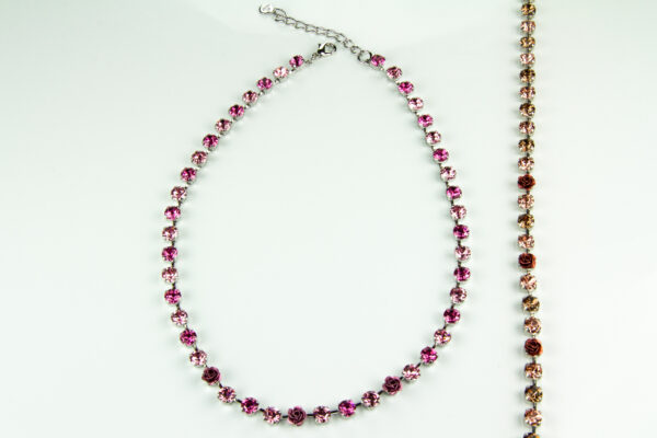 Halskette mit Swarovski Kristallen - Rosen CRYSTSLLIZED TM - Schmuck mit Swarovski Elements
