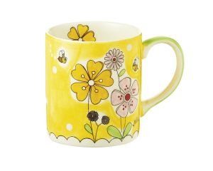 Mila Landblume Becher - 280 ml - Tasse - Henkelbecher - Keramik 80077