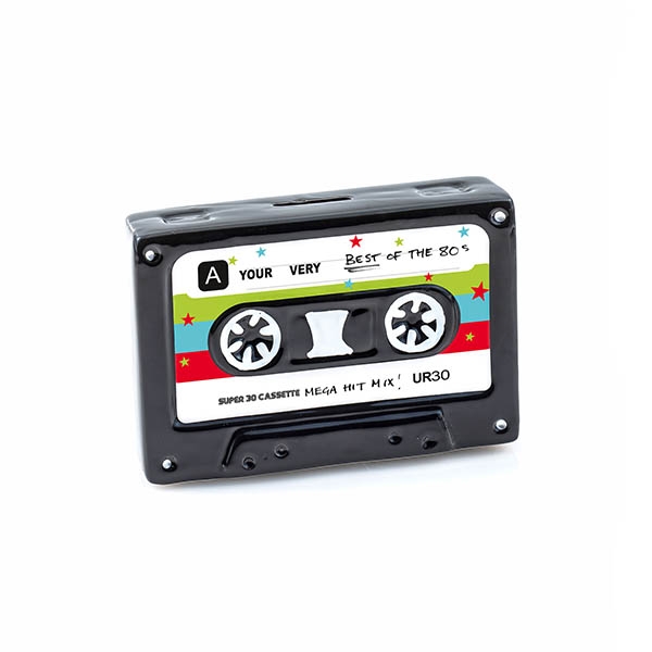 Nostalgie Keramik Spardose Kassette - Deko Retro Gelddose Cassette Sparbüchse UR30 – Bild 2