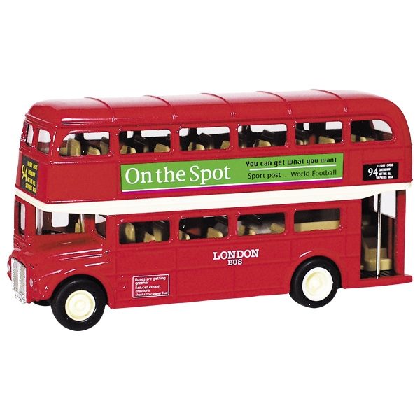 Welly Modellauto London Bus aus Spritzguss, L= 12cm