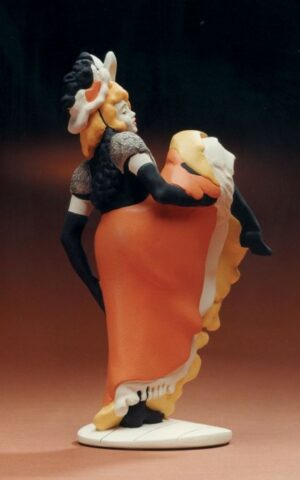 Toulouse-Lautrec Skulptur Tänzerin Jane Avril (La Mélinite) - Jugendstil Figur - Museum Skulptur