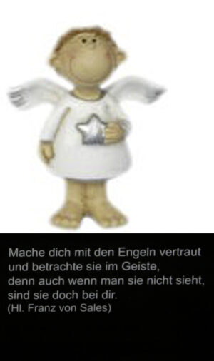 Dein Schutzengel in Tüte mit persönlichen Spruch bedruckt - Poesie Engel - Schutzengel hält einen Stern in der Hand